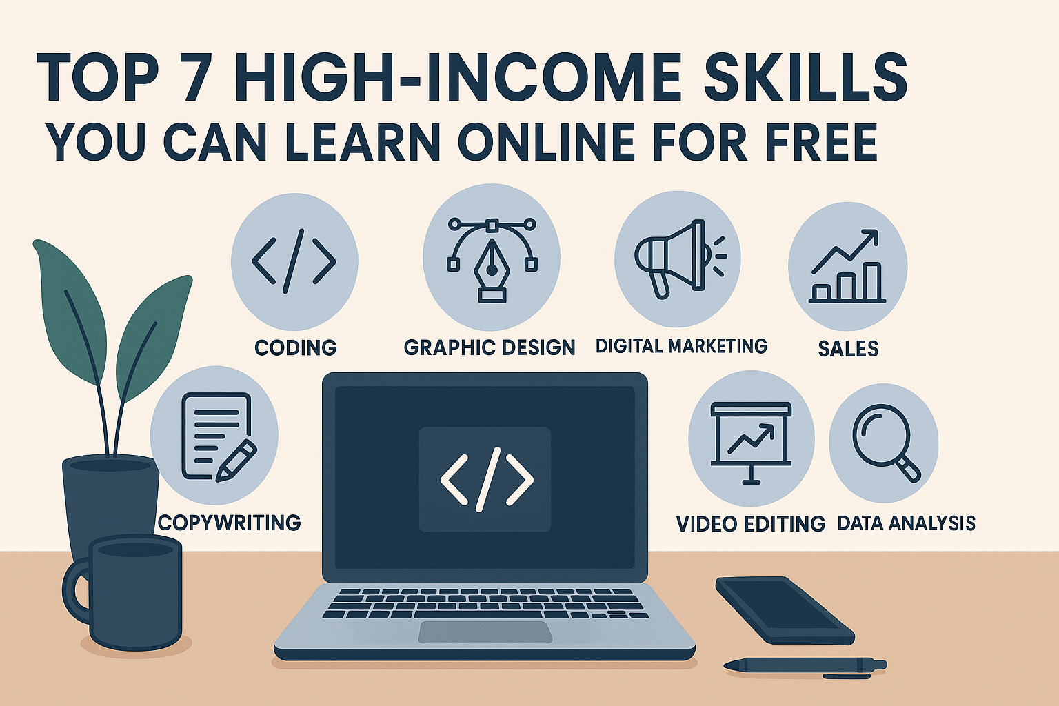 Top 7 High-Income Skills You Can Learn Online for Free